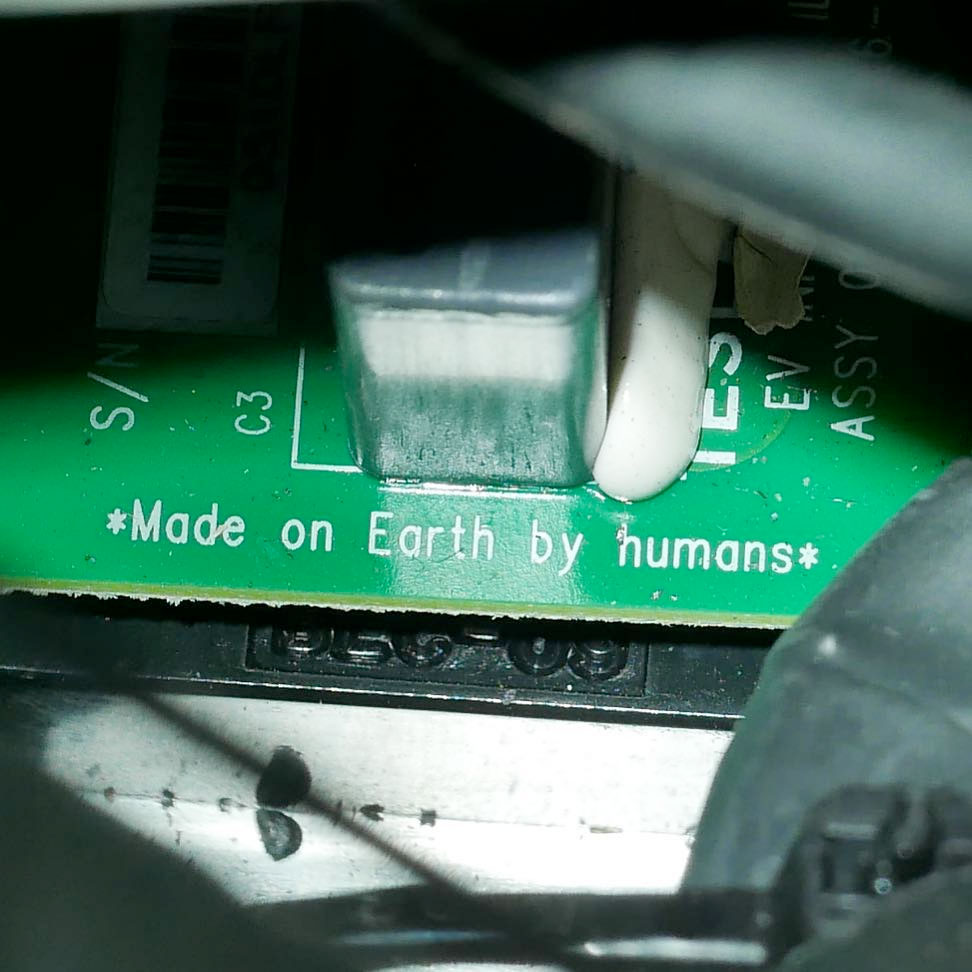 Starman cockpit view with Earth in the distance